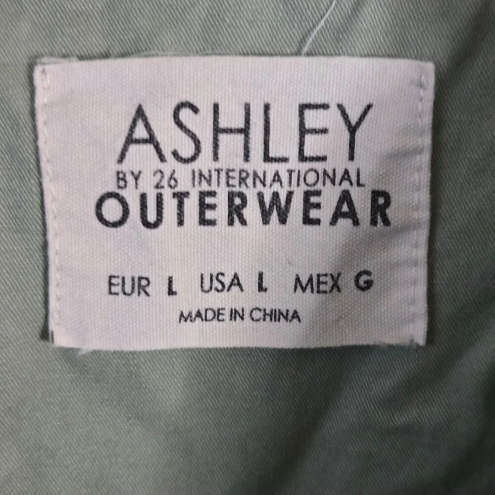 Ashley By 26 International Utility Collection Military Jacket Patches Size L